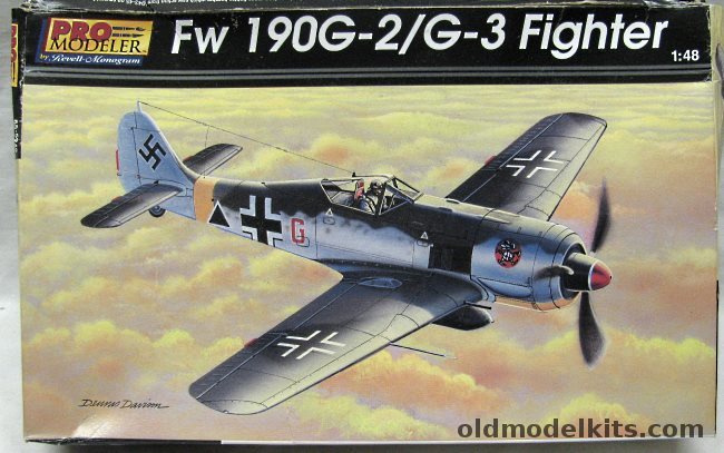 Monogram 1/48 Focke-Wulf FW-190 G-2/G-3 - Pro Modeler Issue - (FW190G-2), 85-5949 plastic model kit